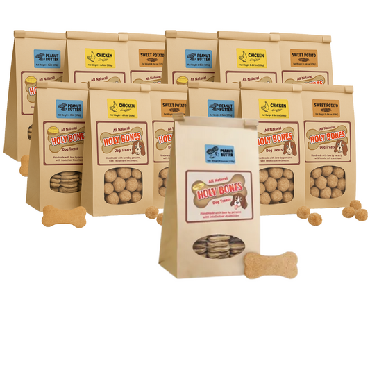 Barker’s dozen (13) of BONES OR BITS: You pick the types and flavors