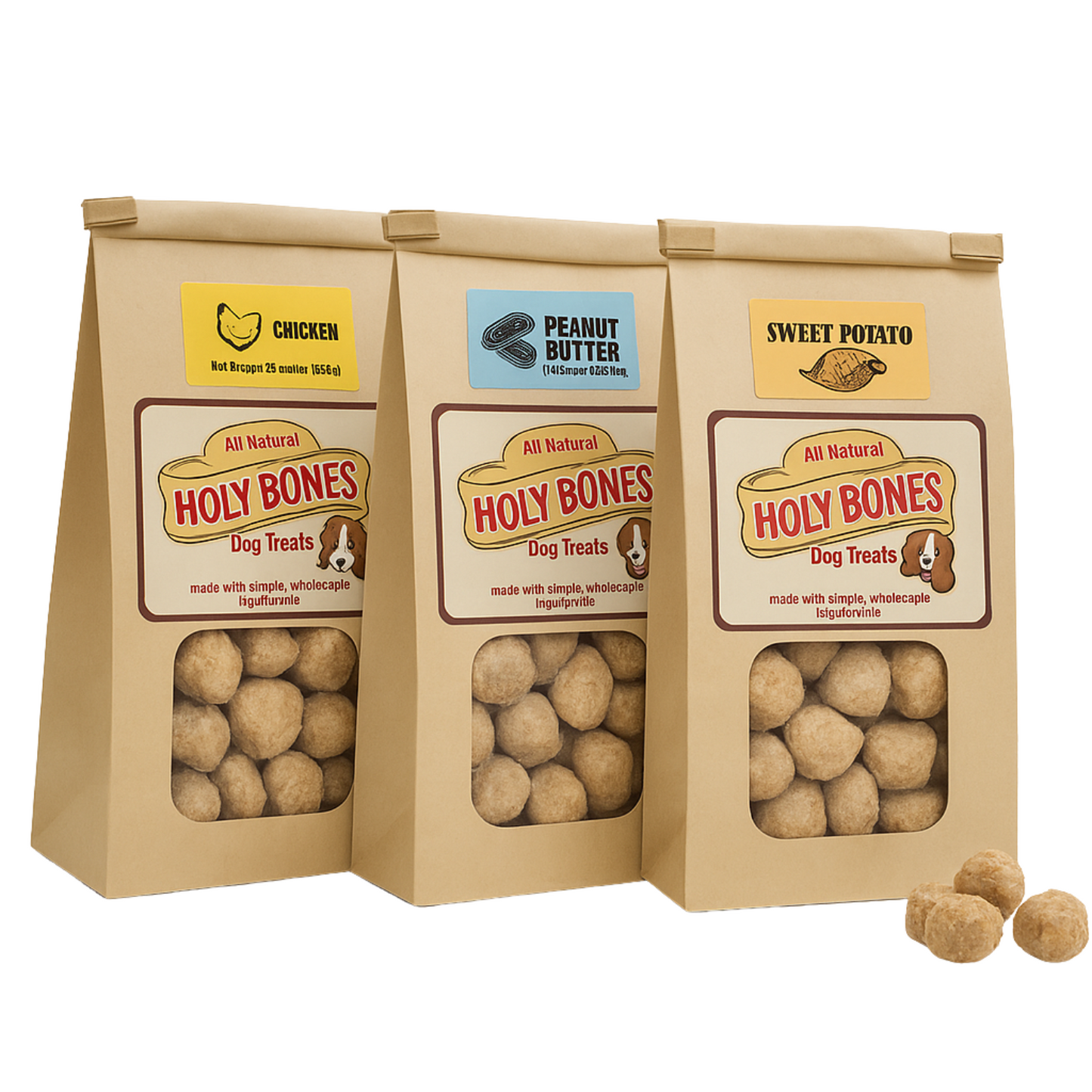 3 Bags of Bits - one of each flavor